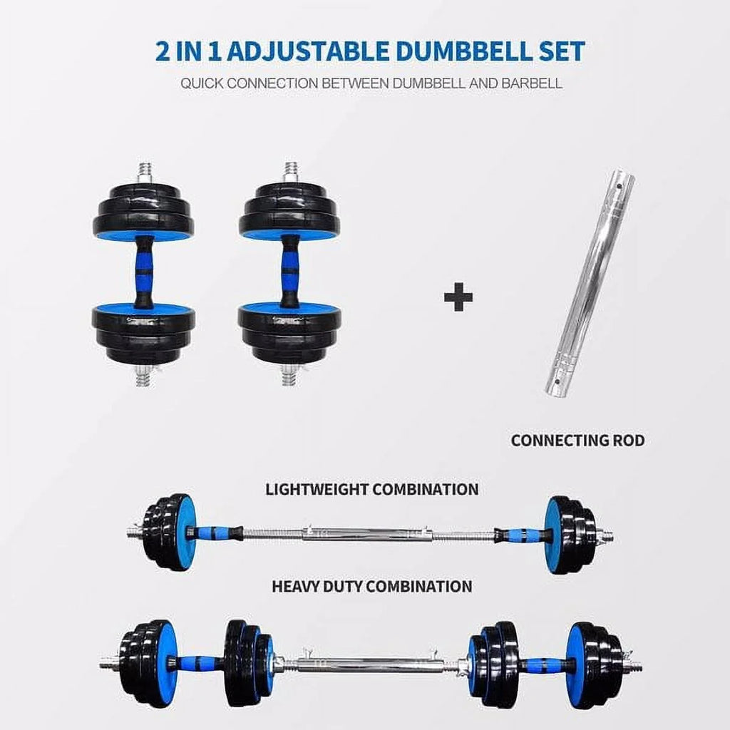 in Dumbbells 44Lbs Barbell Dumbbells for 2 Men Women Adjustable Weights Set Set Fithood Exercise & 2, Fitness 1 of