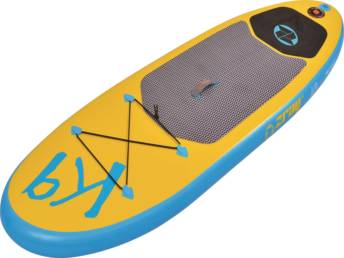 and Central Teen K9 8' Yellow Paddle Blue Board Inflatable Pool Z-Ray SUP