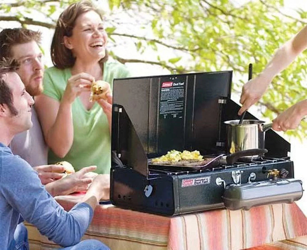 Powerhouse Gas 2-Burner Stove, Dual Camping Fuel Coleman Series Guide