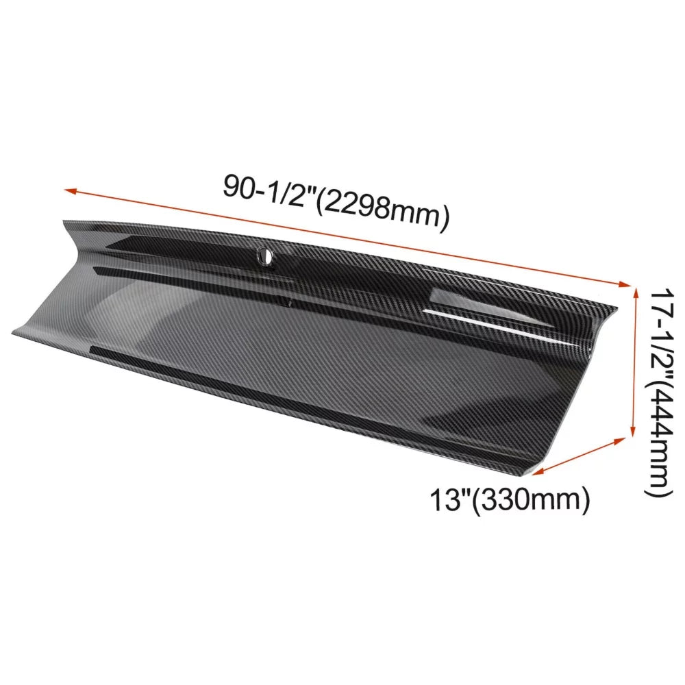 Print Panel Ford Fiber Decklid Mustang Gt Shield Trunk 2015-2021 Rear Carbon For