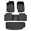 & 3rd Cherokee Behind L, Set Black Black for the Custom Row Smartliner SA0568-B0568-E0568 2021-2023 Liner All Liner Mat Climatic Floor Cargo 2 Jeep Grand Fit Row