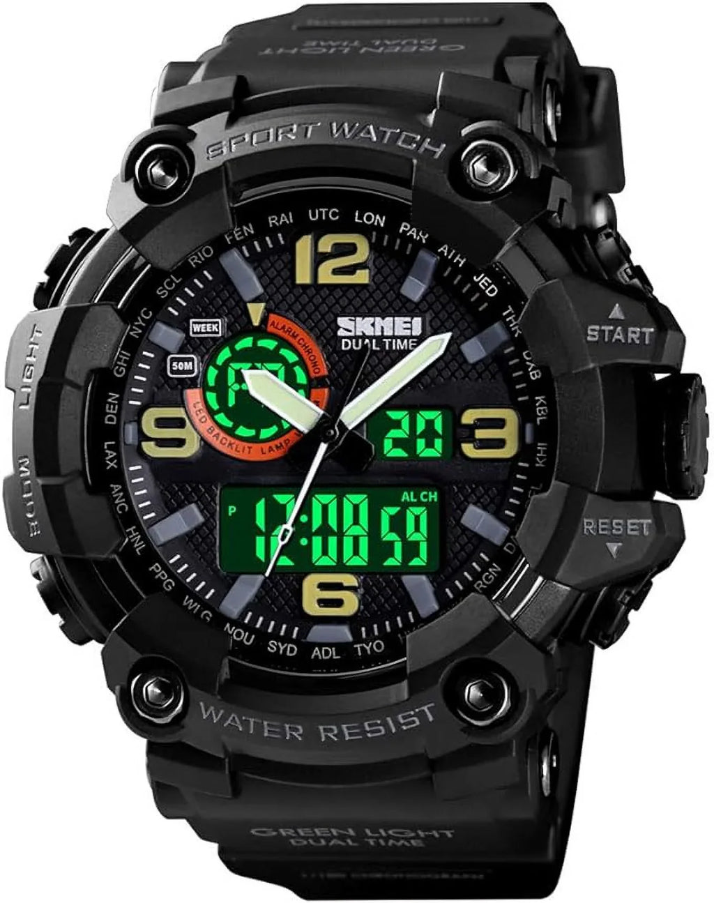 Gosasa Military Alarm Men's Digital Multi Watches Watches Function Moistureproof Watch Sports S-Shock