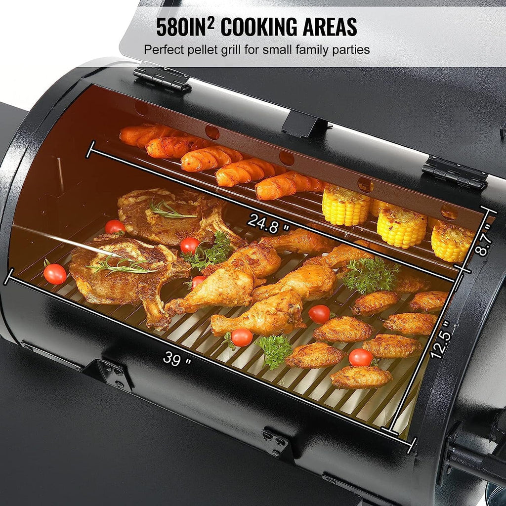 Portable Grill 53" Cooking with VEVOR exterior Cart Grill BBQ Duty Charcoal Heavy
