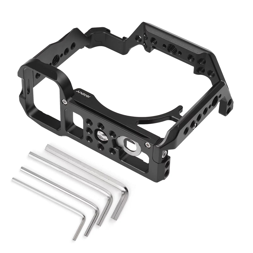 A7S3 Alloy Inch Aluminum Andoer A7R4/ Screw 14 Video Sony Cage Numerous A7M4/ for Holes Cold Replacement A1/ with Mounts Cage A7IV/ Shoe