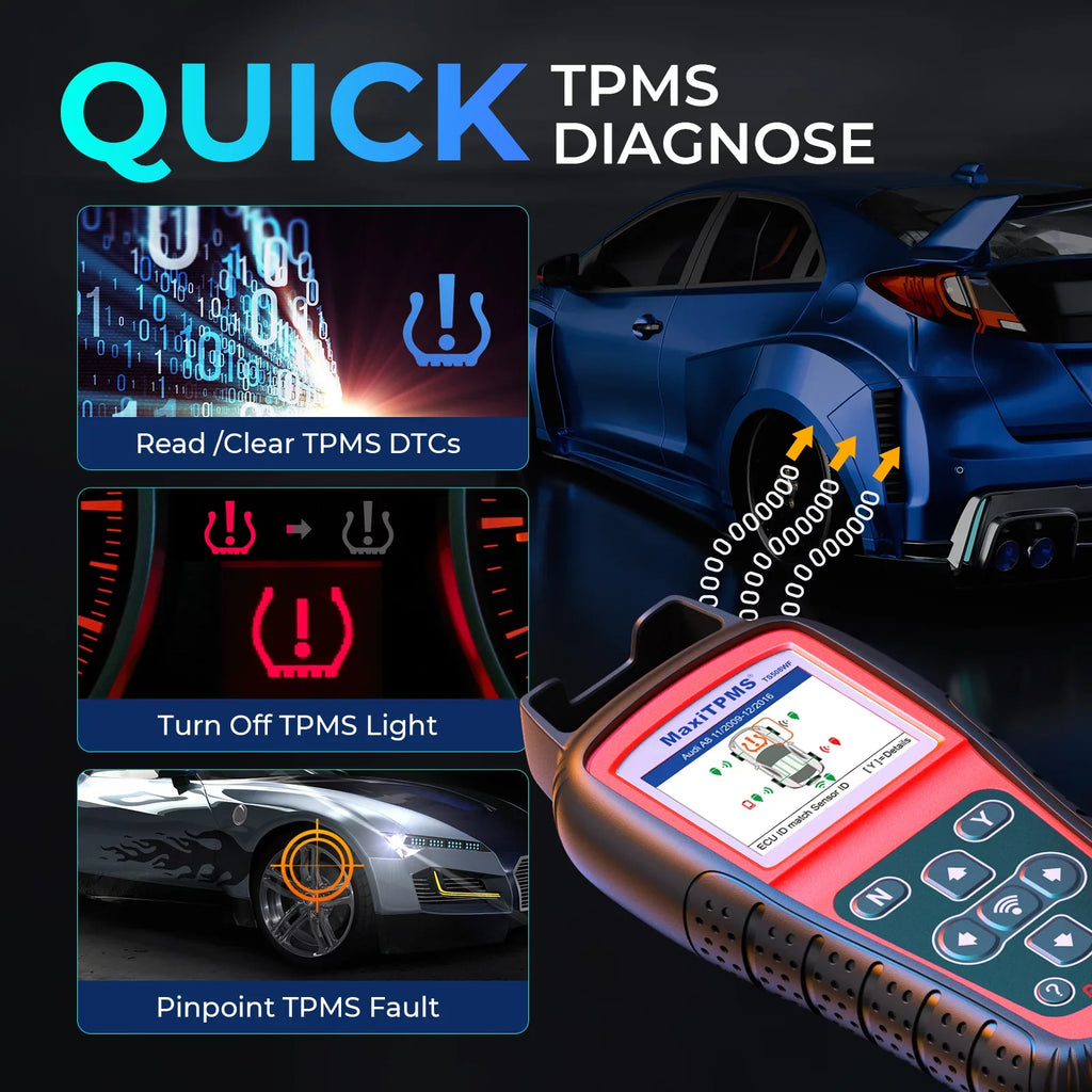 TS508 DTCs, of Read/Clear MaxiTPMS Reset TS408 Autel Upgraded TS508WF Relearn/Activate All Programming Scan Tool Sensors, Tool