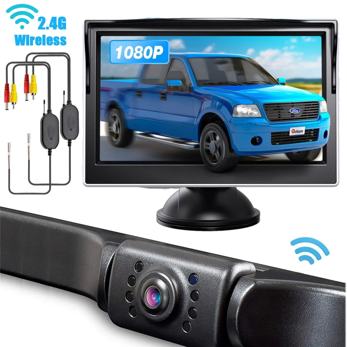 Backup TFT SUV MPV Vision for RV Reverse Car Camera Night IP67 5" Camera Wireless 170° LCD Waterproof View System Rear Monitor