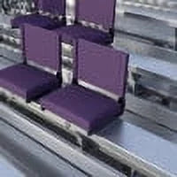 Lightweight of Stadium Set Chair 2 BizChair with 500 Dark lb. Seat, Ultra-Padded Purple Rated