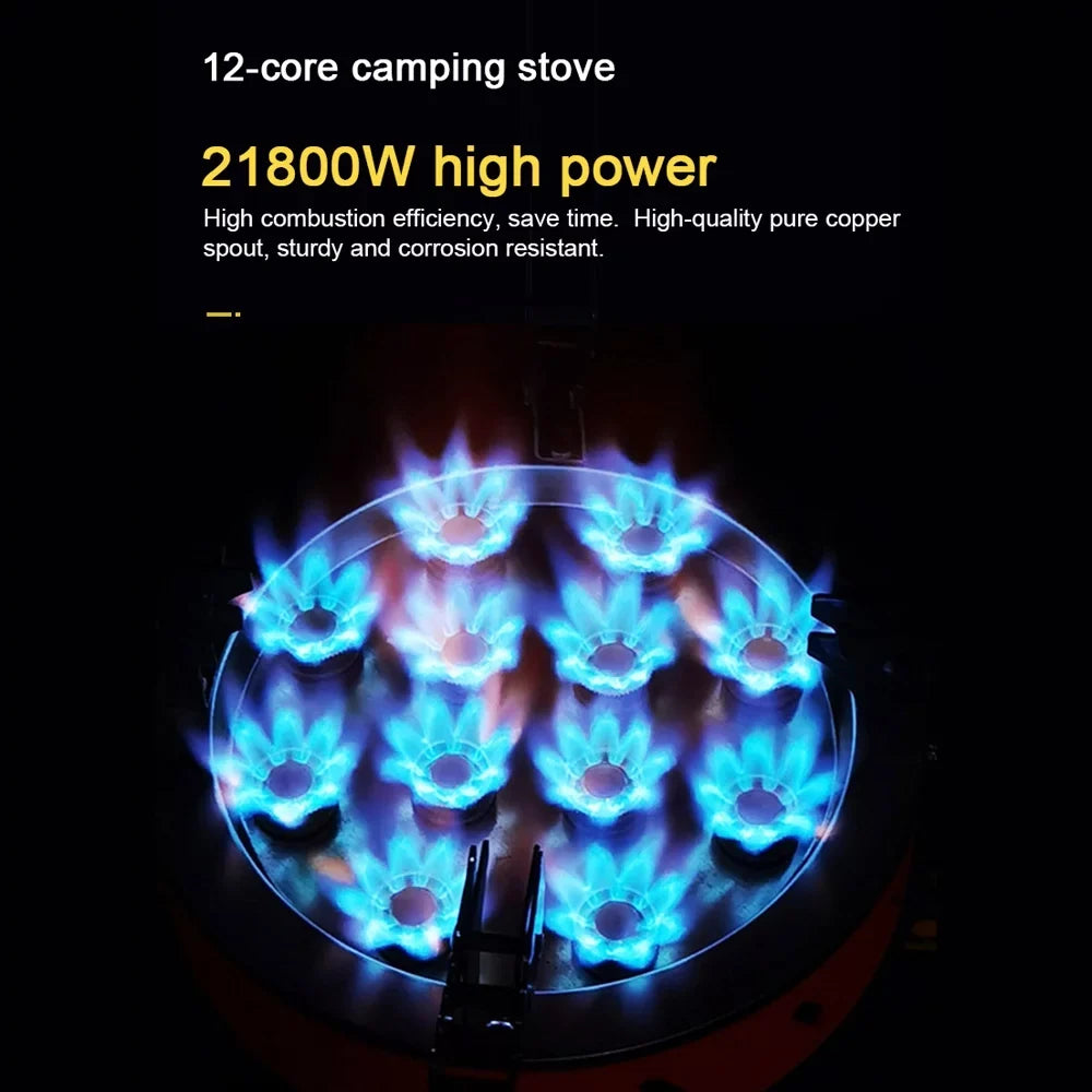 Windproof Adjustable Piezo with Zyzy Backpacking Valve Stove, Stove Core Camping 12 Ignition,