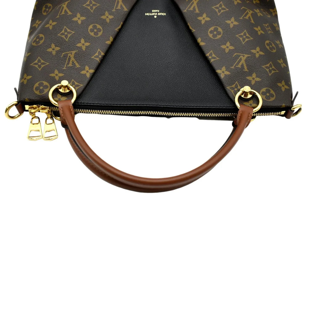 Monogram Hobo V Black Pre-owned Bag Leather