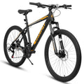 shock fork 21-speed bike frame adult inch aluminum absorbing orange. front 26 Ecarpat bike mountain brake, black disc