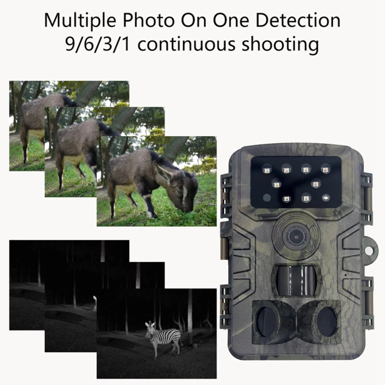 .0" Lens with 1080P Moisture Scouting Wildlife 16MP LEDs Angle Game Night Wide Mini 120 Camera Cam degree and Camera