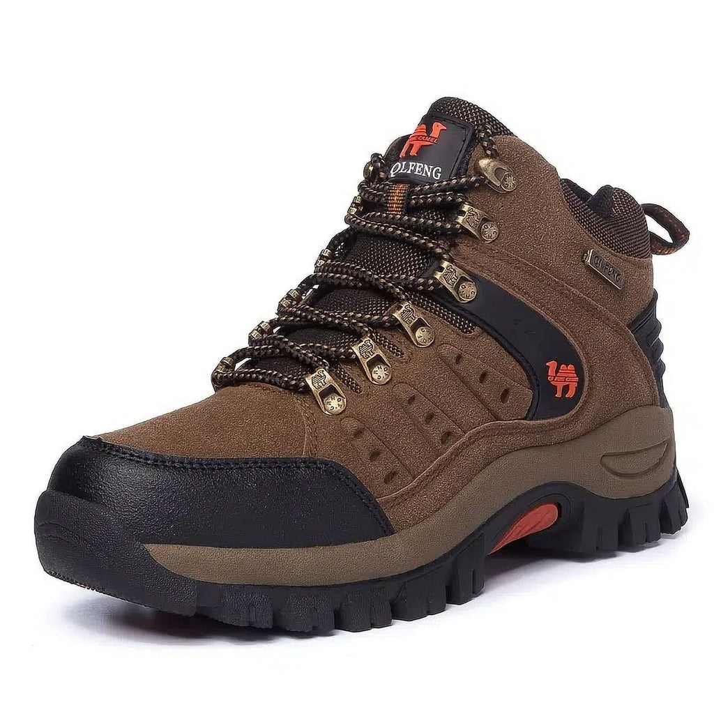 High Sneakers Leather Top Waterproof Women‘s Shoes Hiking Footwear Suede Slip Lace Up Women‘s exterior Non