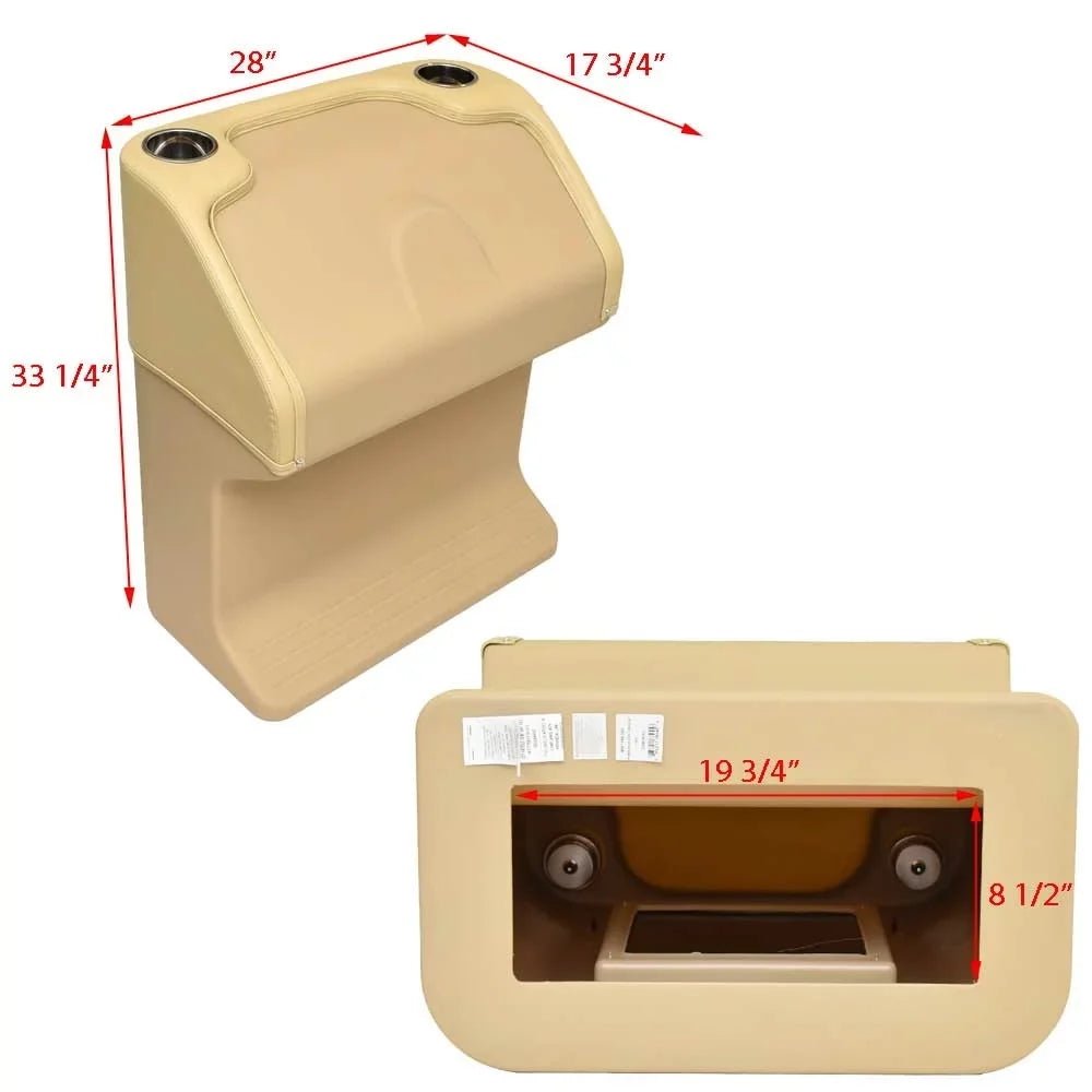 Console Steering | Beige Wise Premier BM1158-207 Pontoon Vessel