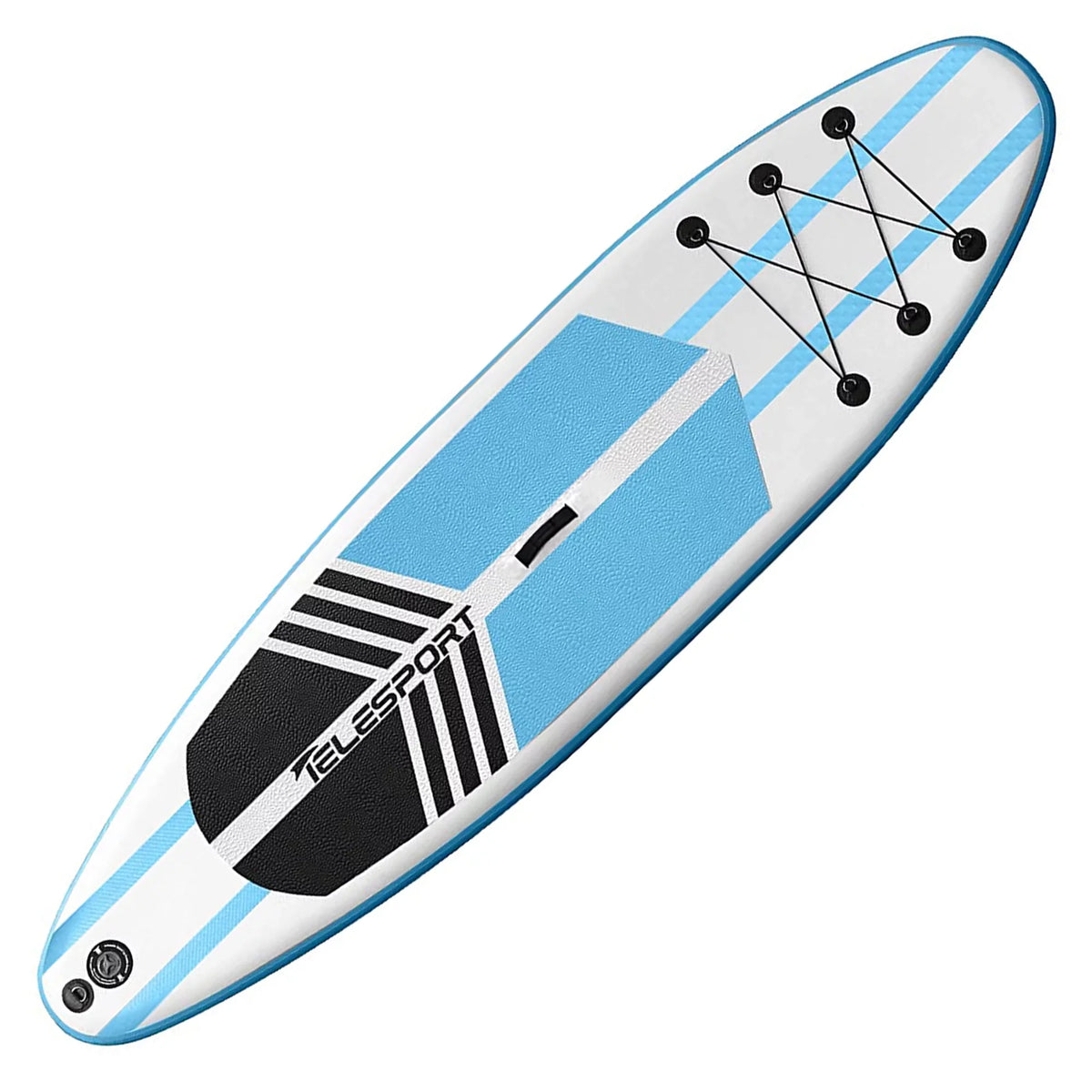Paddleboard Paddle Accessories, & Boards Blue Blowup SUP White w/ TELESPORT