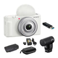 Shotgun (White) Zv-1F Vlogger Vlog Accessories and With Microphone Sony Camera