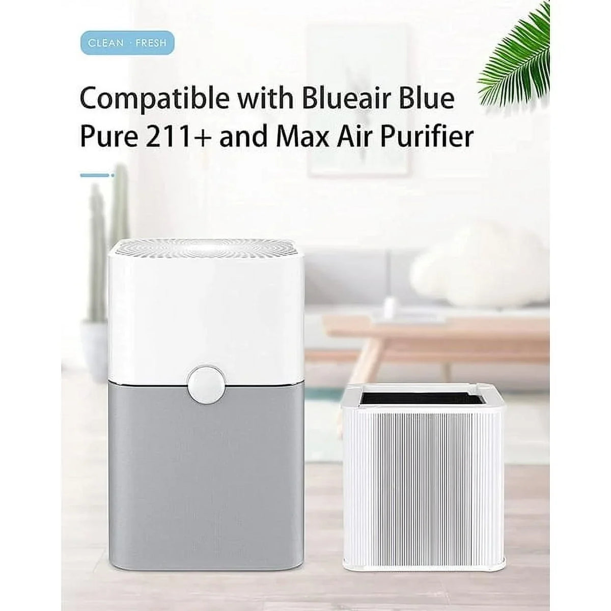 (Non-Auto), Blue Activated Carbon Filter Air for Filter Purifier Pure Replacement Foldable HEPA 211+ 211+