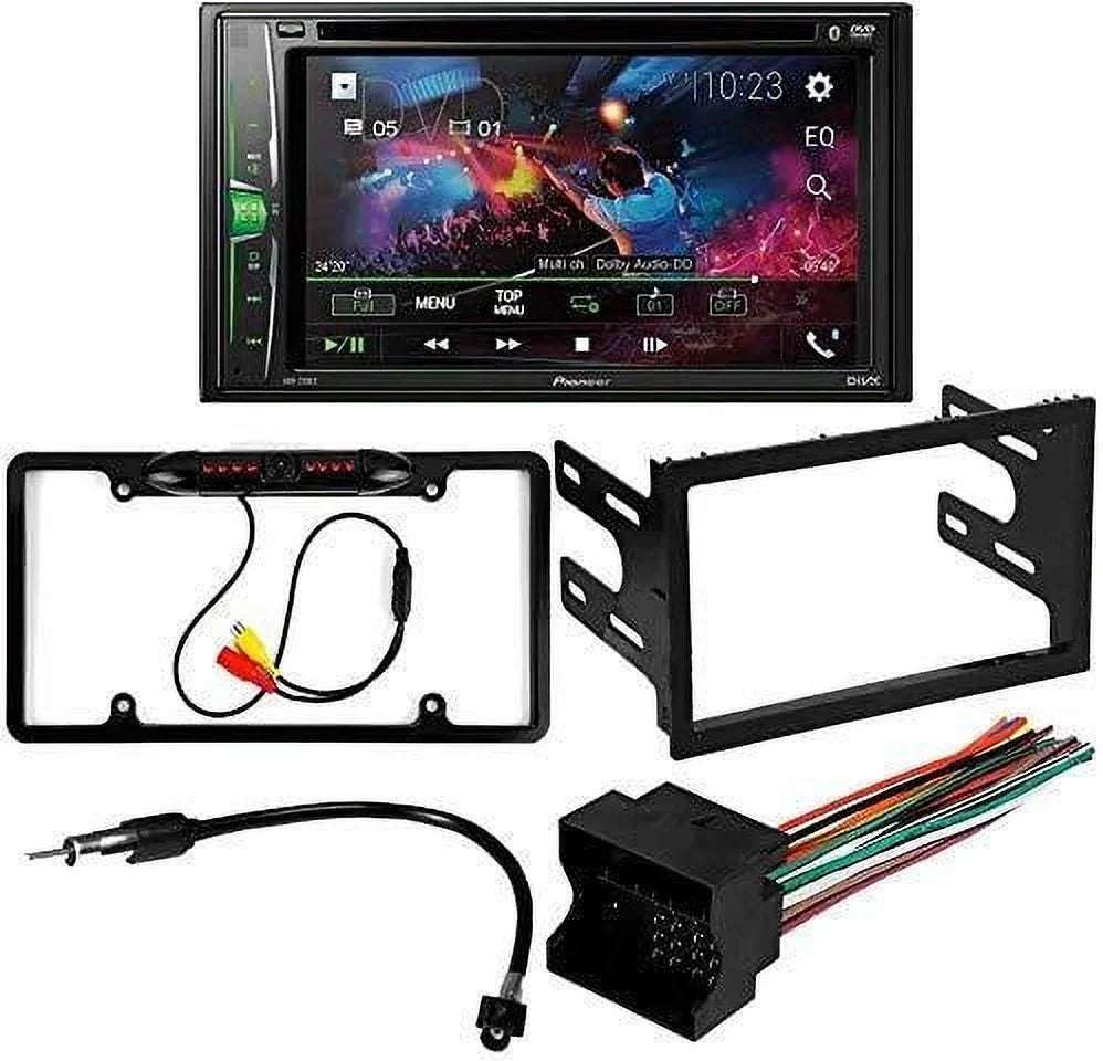 KIT4971 Kit/in-Dash Digital DVD/CD Receiver Touchscreen Car Media Jetta with GLI Bluetooth/Backup Camera/Installation for 6.2" AM/FM Bundle 2002-2005 Double Stereo Pioneer DIN Volkswagen W/ AVH-241EX
