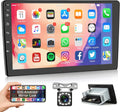 with 10.1'' with Screen Radio GPS Mirror Unit Head Android WiFi Bluetooth Touch Single Stereo USB + 1G+32G Car Camera Car Link Navigation FM Din Backup Rimoody