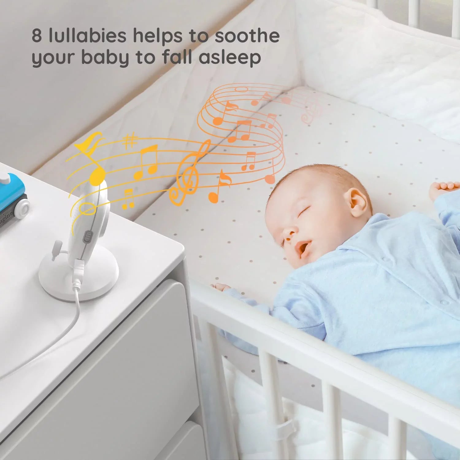 and Vision, WiFi, Audio, Camera Baby No Mode, Two-Way Monitor 3.2'' with Audio, Night Screen, Camera Baby