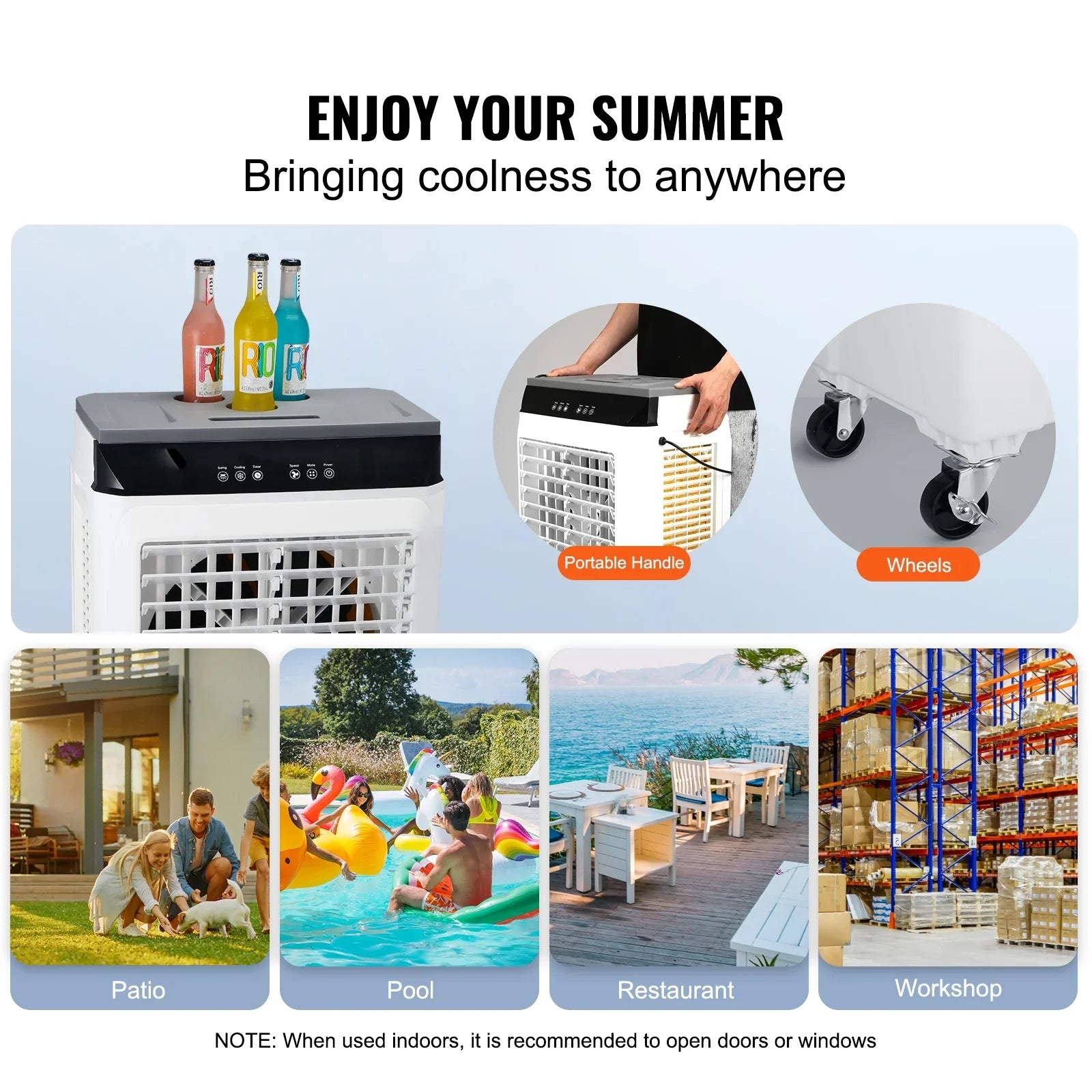 Humidifier Cooler Timer 7 Swamp Gal Evaporative 2100 3-in-1 Air Cooler 12h