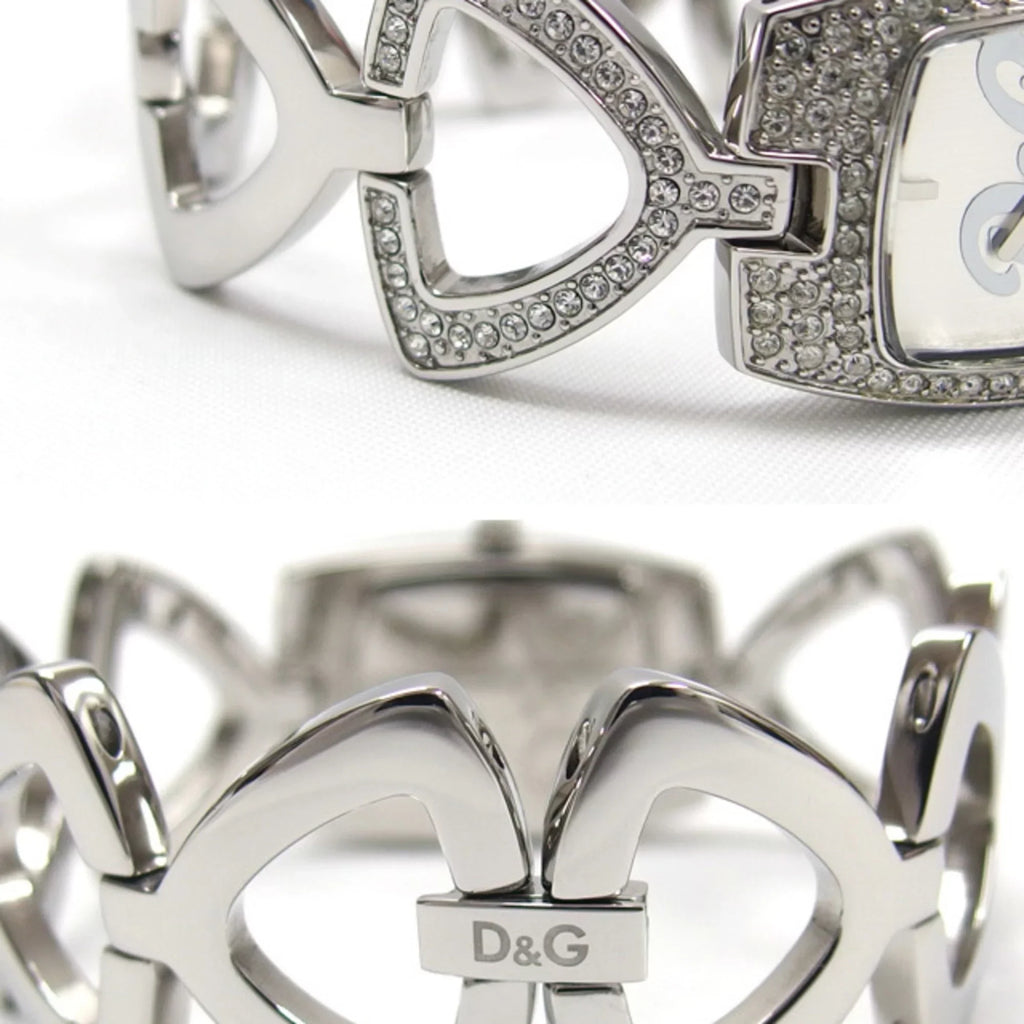 Dial Silver Quartz D&G (Fair) Pre-Owned Watch Ladies