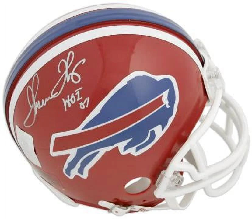 Certified Thurman Bills Fanatics - Helmet Buffalo Thomas 07" Autographed Riddell Mini " Authentic Inscription with