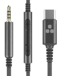 Thore QC35 Aux Replacement Mic Noise Cable - Cable / Canceling USB 2.5mm Audio / QC25 Remote/ Volume 700 Type Headphones C with Connector w/ Control
