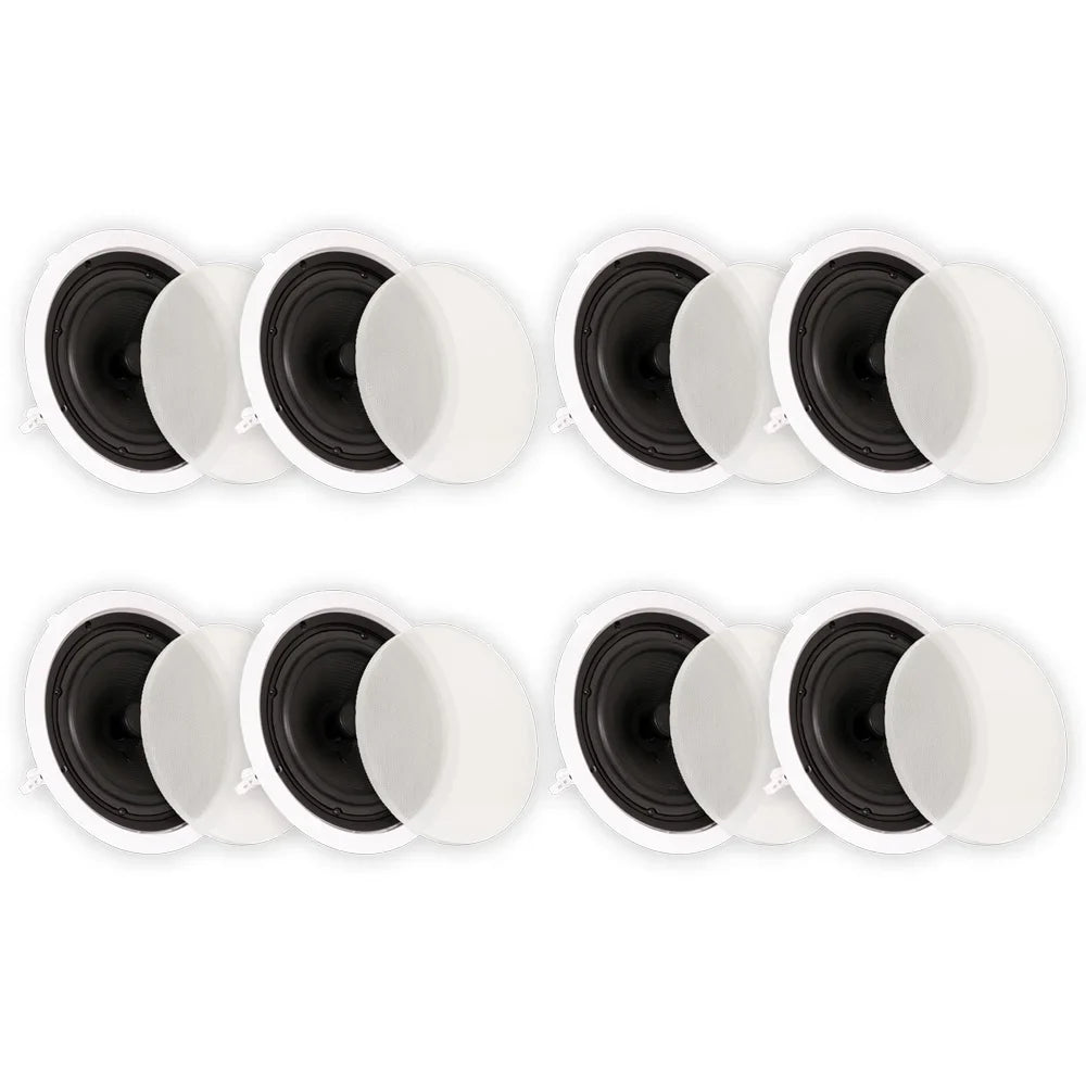 Solutions Speakers 8" 4 Theater Ceiling Pair Sound TS80C Theater Surround In Pack Home