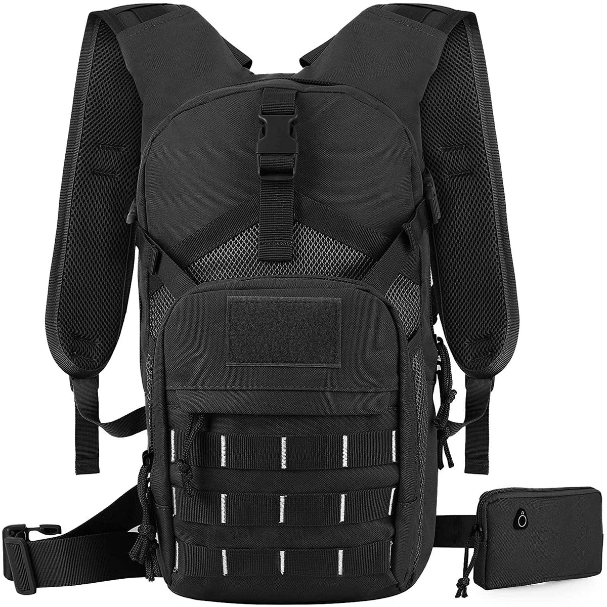Hiking Fits Military Bag Men Women Bladder, Insulation, Thermal Running liquid Waist 2L Hydration Backpack Free Adjustable SKL Cycling Biking with Pocket Tactical liquid Pack Daypack BPA liquid for