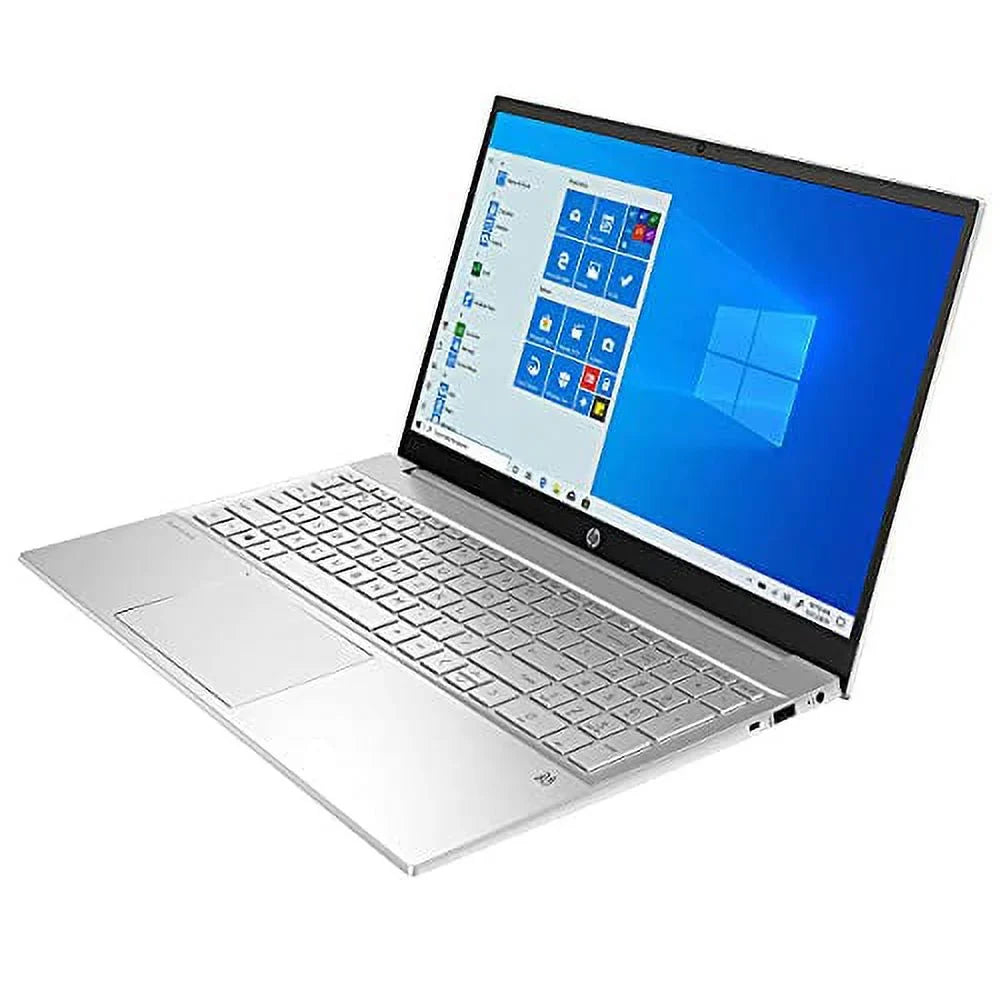 Touchscreen Gen Backlit 32GB Windows Iris Graphics Xe i5-1135G7 15.6in Keyboard 15-EG0053CL 16GB 512GB Natural DDR4 Silver NVMe Laptop Home 11th Intel 10 4-Core 2021 Pavilion w/
