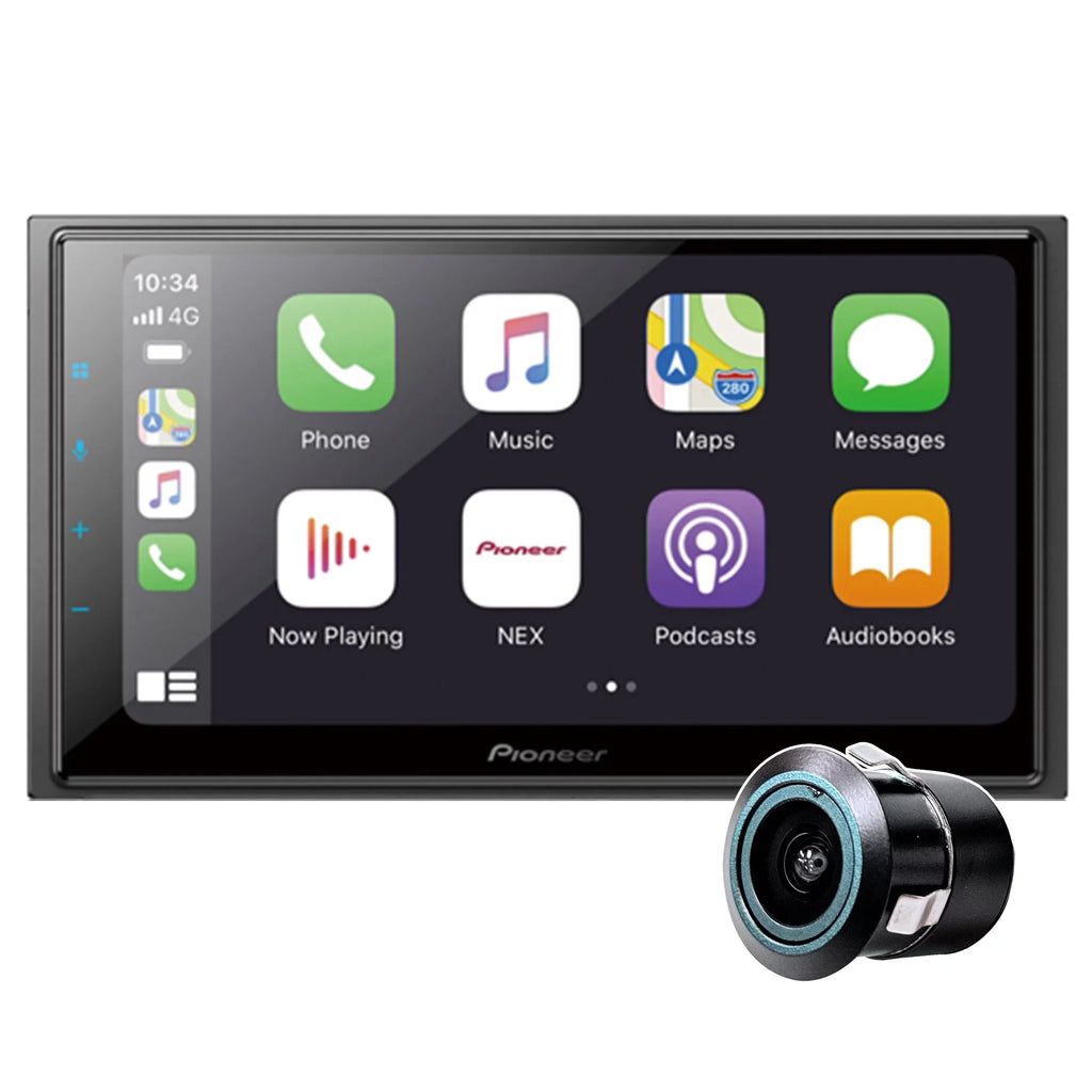 DMH-W4660NEX Media New 6.8" Pioneer Receiver & Cam Backup Bullet Mechless Digital