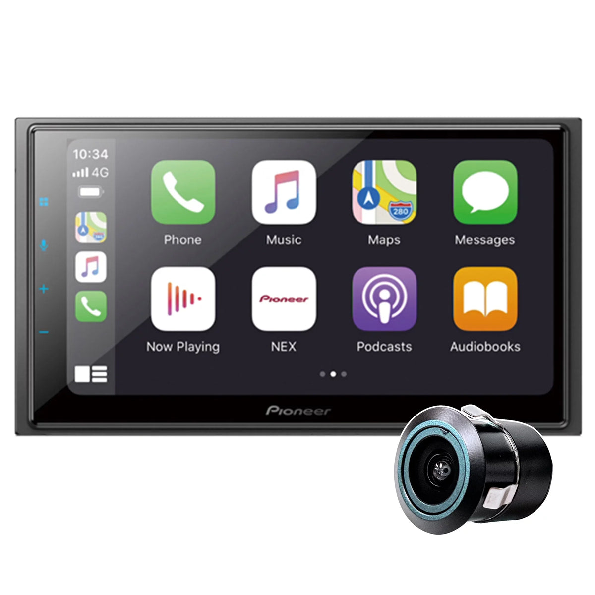 DMH-W4660NEX Media New 6.8" Pioneer Receiver & Cam Backup Bullet Mechless Digital