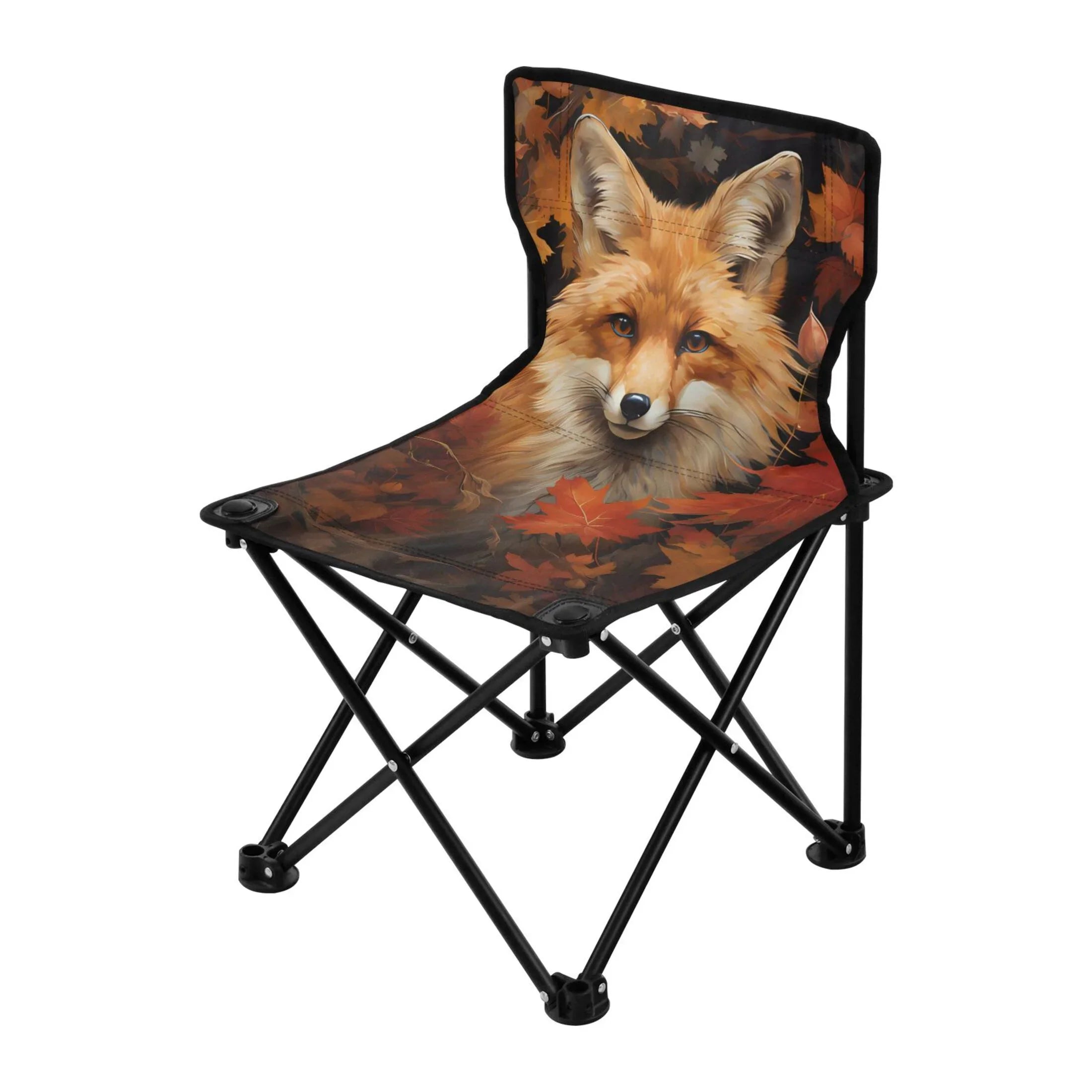 Lawn Beach Fox Chair Autumn Leaves with Bag Fishing in Folding Chair to Chair Camping 220LBS Carry Support Portable Outdoor Chair