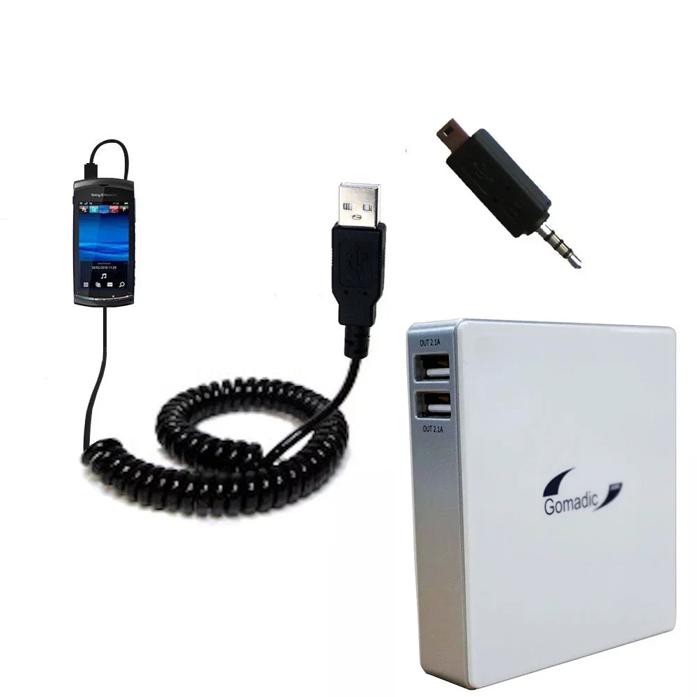 Capacity 2 Vivaz High with for TipExchange External the Ericsson Battery Portable Technology Charger Pack Gomadic - suitable Rechargeable