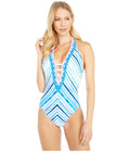 0 Pulitzer Loraline One-Piece Engineered Resort White Stripe Vibes Seaside Lilly