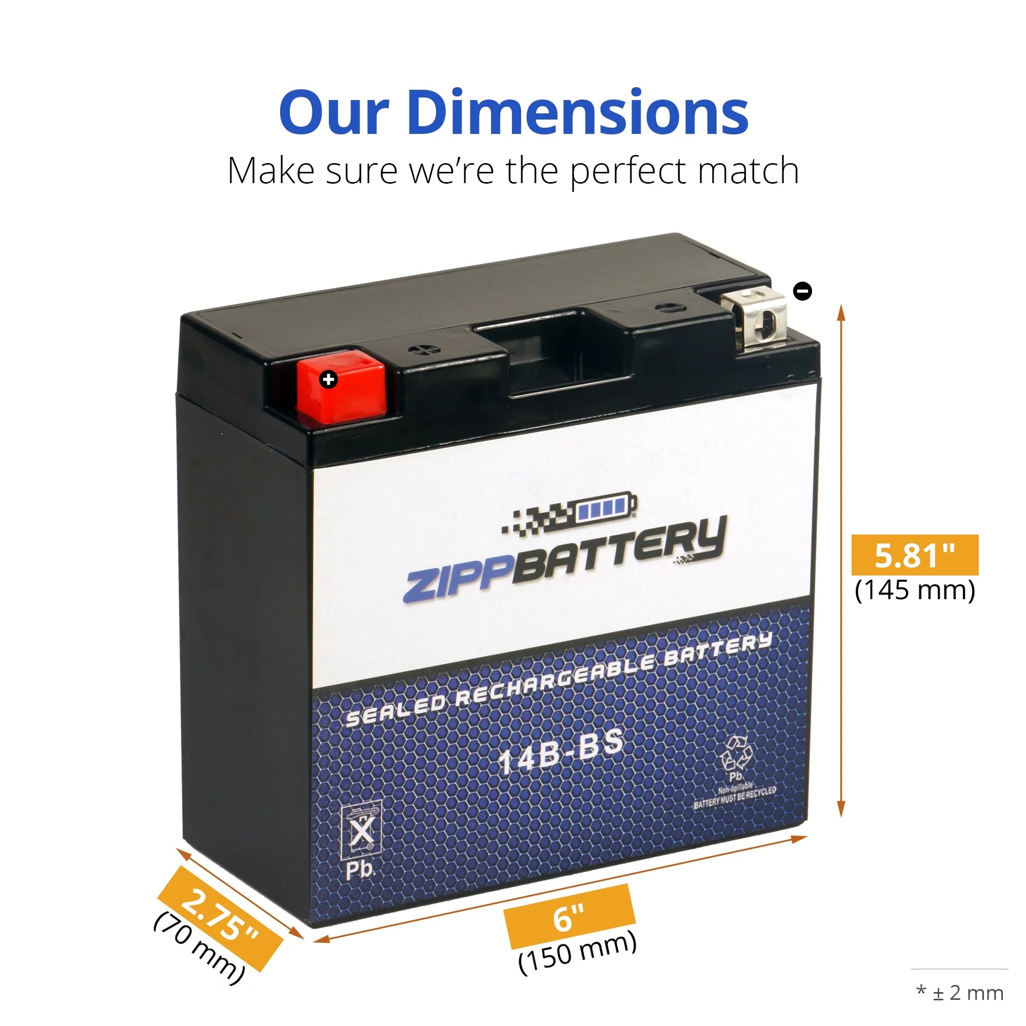 Volt,12 for Se 135 Motorcycle 650cc Ah, (14B- Gv650 Hyosungmotors ) 2009 Battery Zipp 12 Battery YT14B-