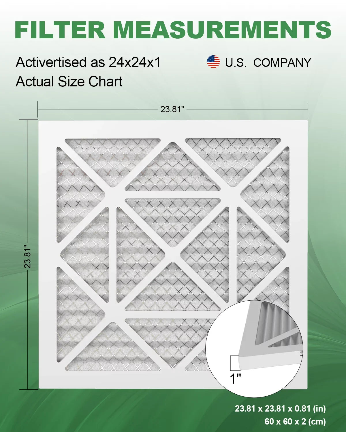 8 Furnace Filter 6 Pack HVAC 24x24x1 TRIGHTFILTERS Filters Air AC Pleated MERV Home