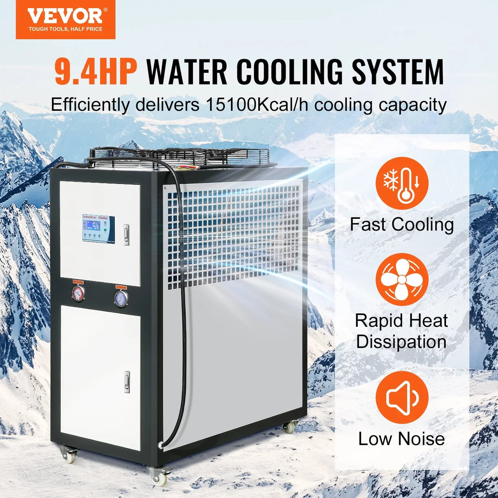 liquid Chiller 9.4HP liquid 16 Gal Cooling for SKYSHALO 60L Air-cooled Industrial