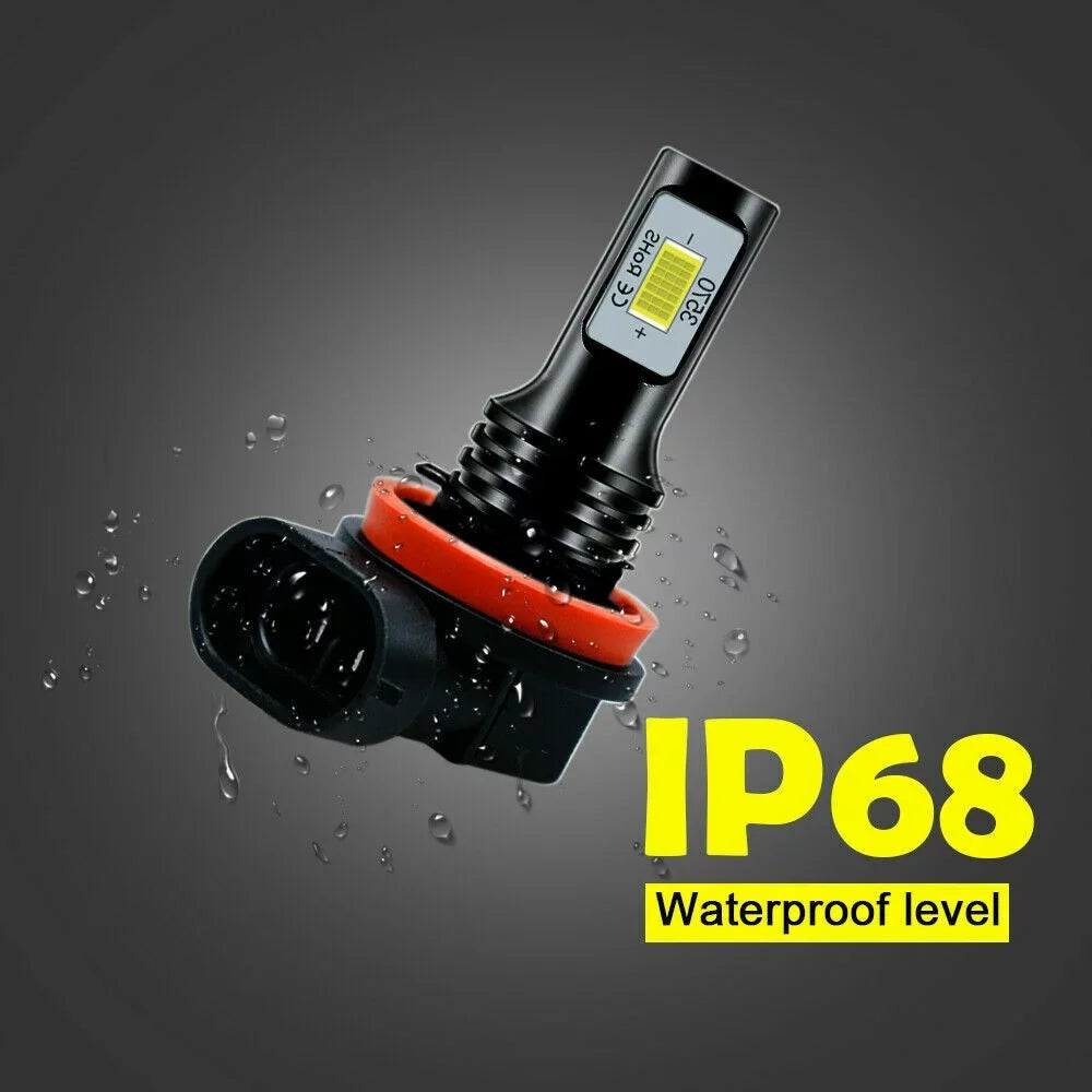6pcs Light + 6000K 2013-2015, Bulbs Beam Low For Bulbs Mazda High H11 9005 -9 H11 Hedlight Fog