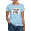 CafePress Women's - Light Women's Best T-Shirt Classic World's - T Boss Shirt