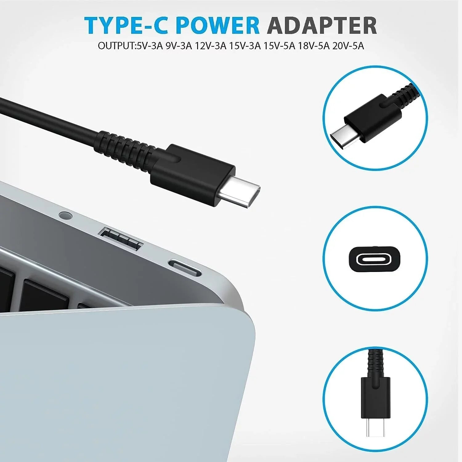 Laptop 5330 90W Dell 5411 Adapter for Type-C 5400 Latitude 5410 Charger 5401