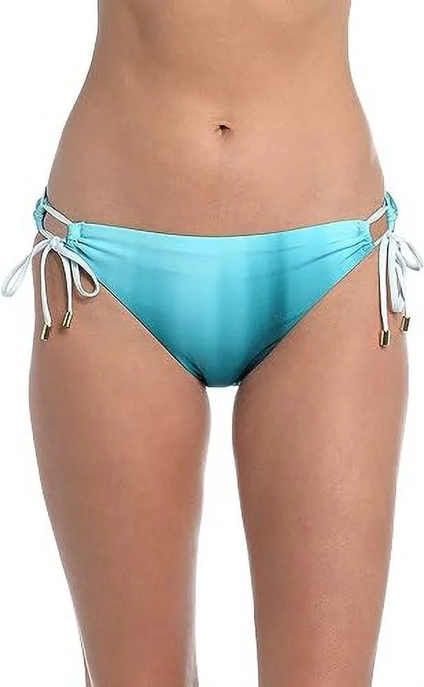 Womens Bottom Side Aqua 14 Size $64 Loop Swimsuit Bikini La Hipster Blanca