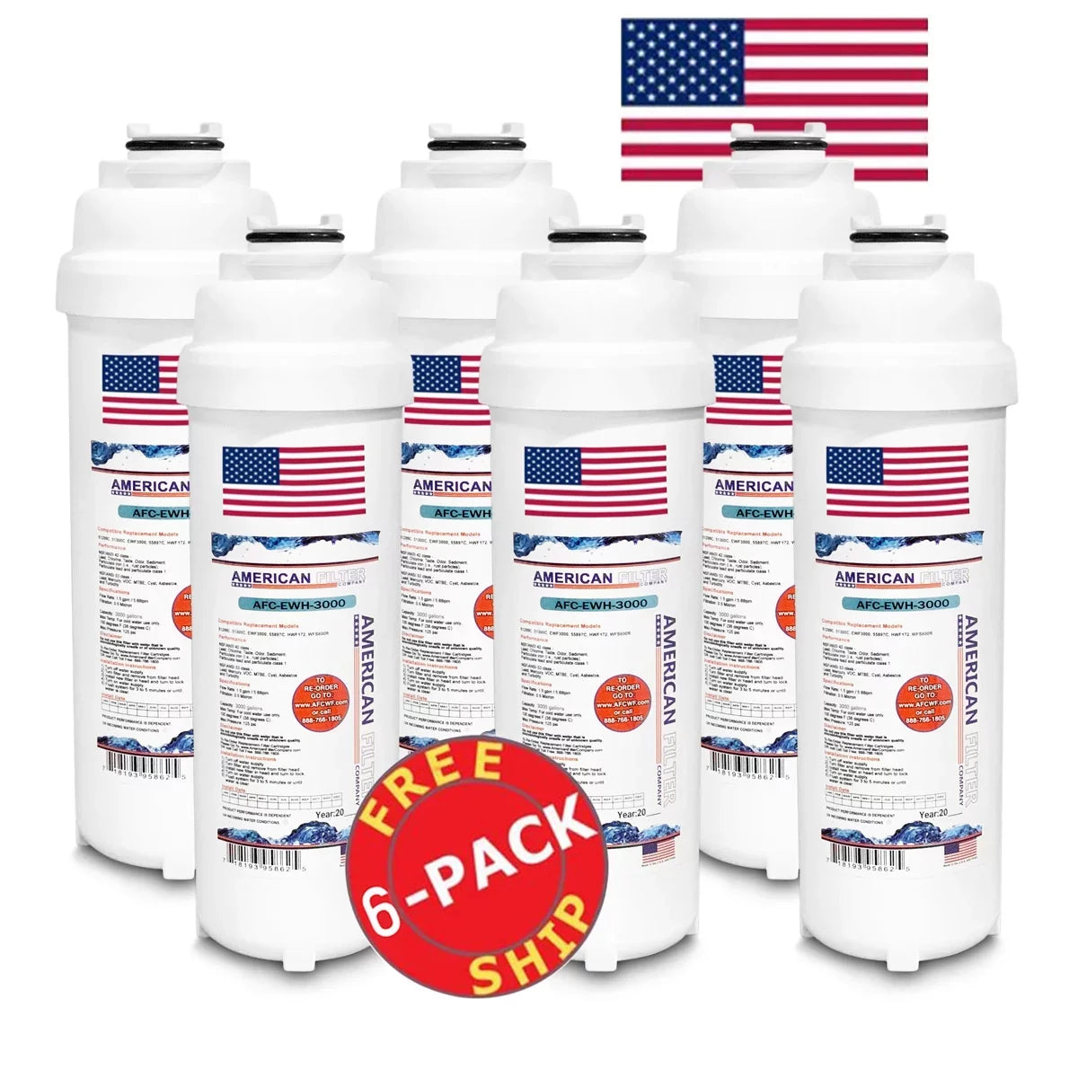 AFC Filter Fountain , - # U.S.A. - Model in WaterSentry® AFC-EWH-3000 Filters liquid 6 Made , Brand with Compatible , LZSTLDDWSVRLK
