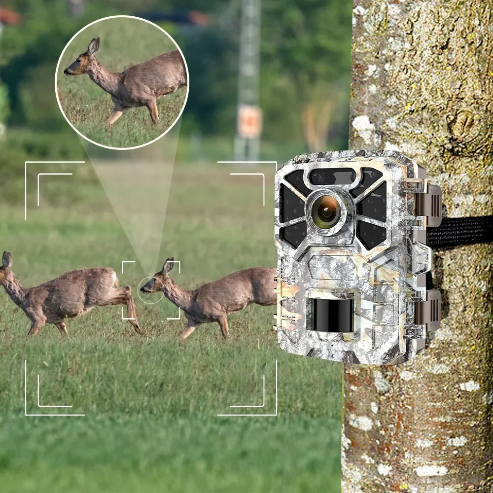 Monitoring, 30MP Vision Angle Lens Farm with Wide Game Infrared Surveillance, Camera 2k Trail Trail Night Pack with Camera, Wildlife Hunting 2 120° Monitor Moistureproof