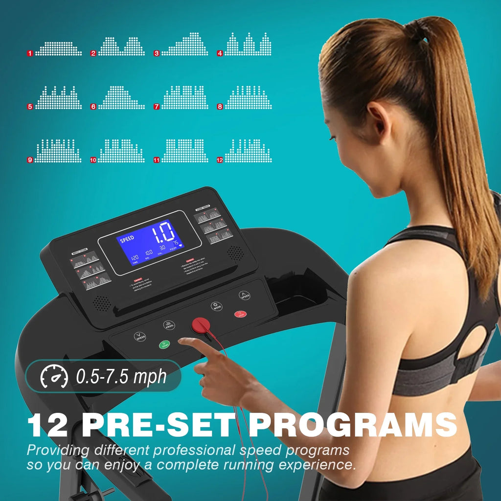 for Treadmill 250 Treadmill 2.5HP Foldable Motor Capacity Multi-function Electric Gym LBS Home with