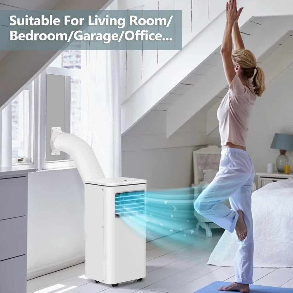LifePlus Fan Kit Indoor Dehumidifier Conditioner Window Remote Unit W/ NPL-06C Air AC Bedroom Portable BTU Room 10,000 Freestanding