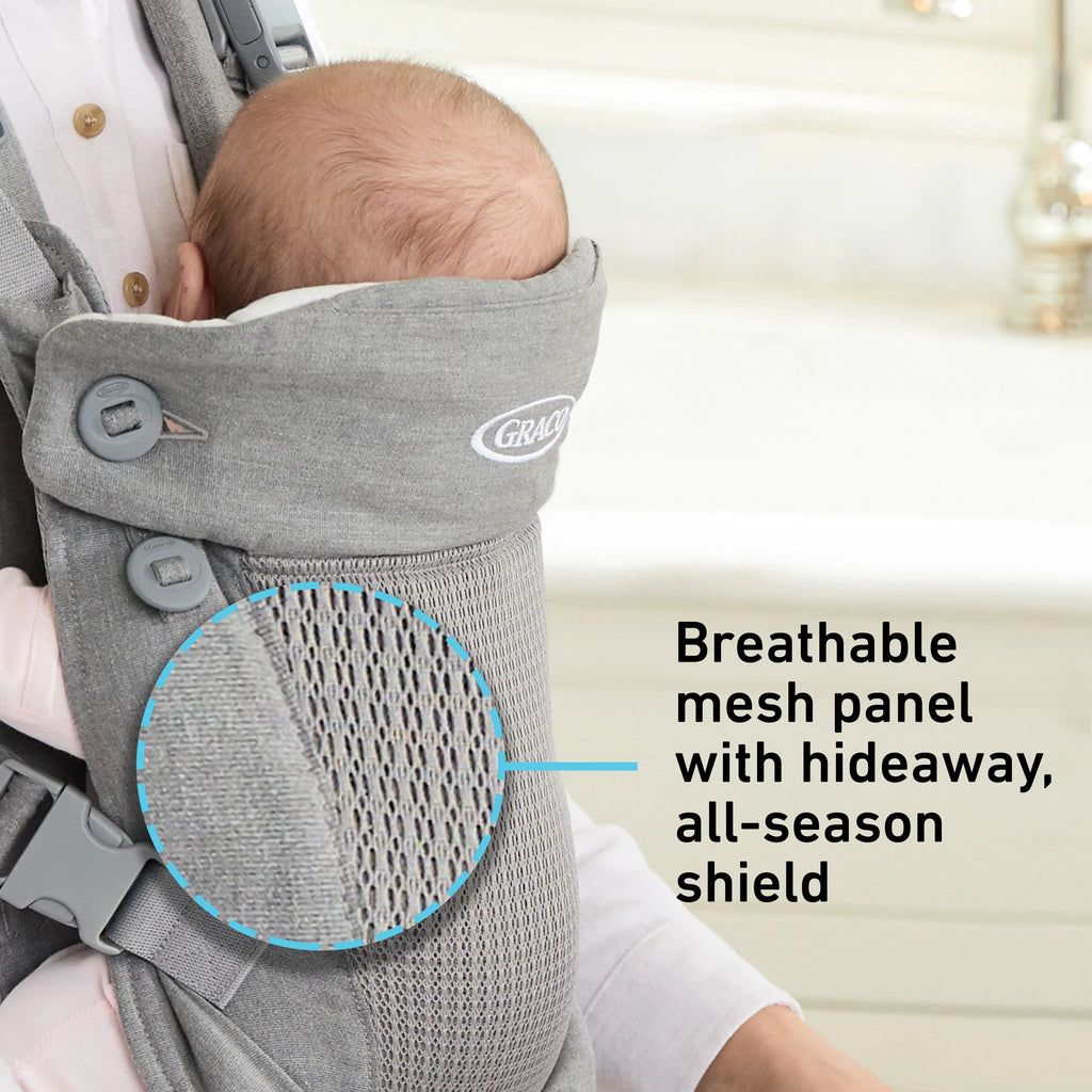 Mineral Me Baby 4-in-1 Gray Carrier, Cradle Graco