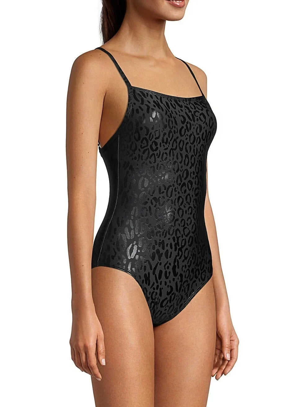 Leopard-Print Small One-Piece Swimsuit,
