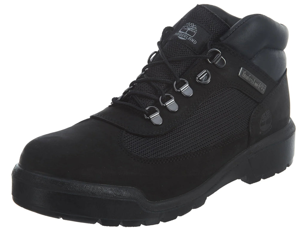 Boot Nubuck Black Field Timberland Men's M Waterbuck Waterproof Leather/Fabric 9.5