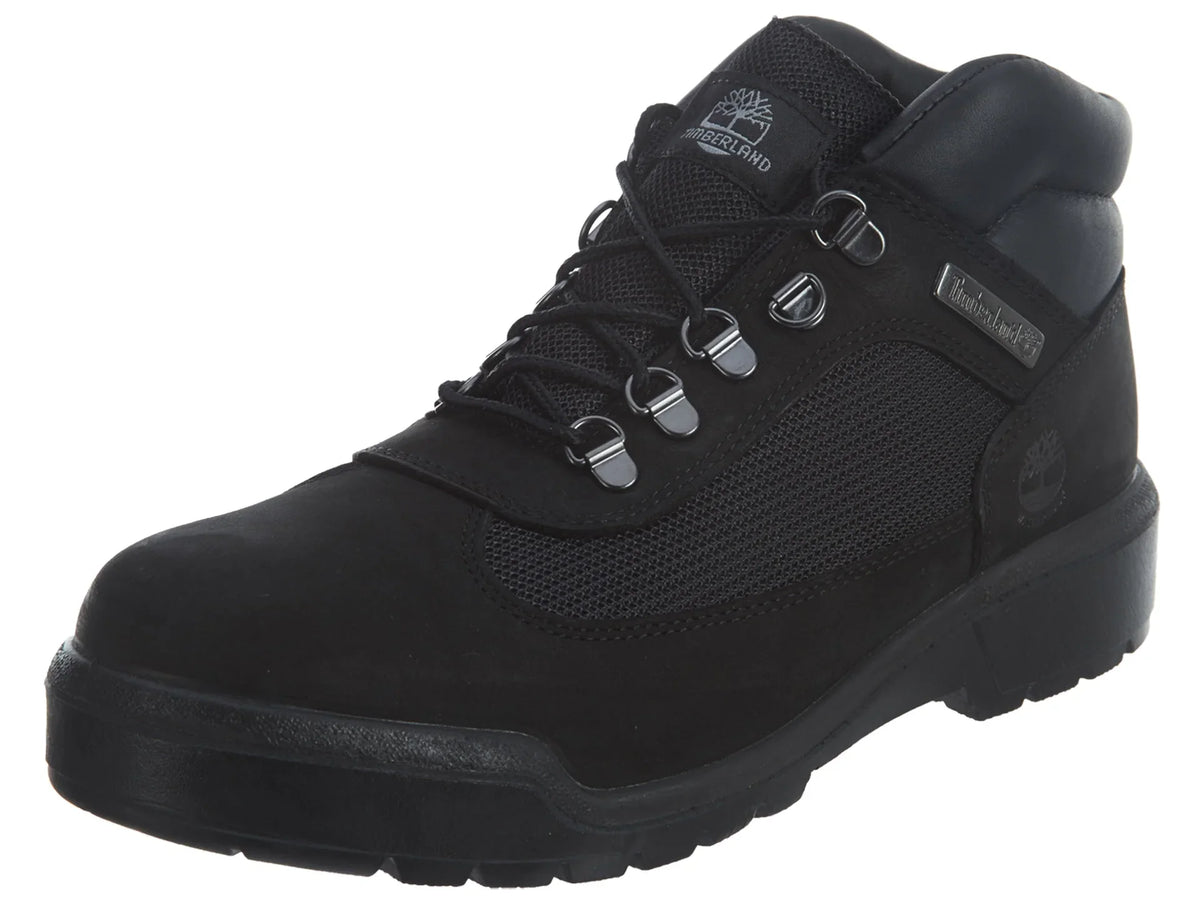 Boot Nubuck Black Field Timberland Men's M Waterbuck Waterproof Leather/Fabric 9.5